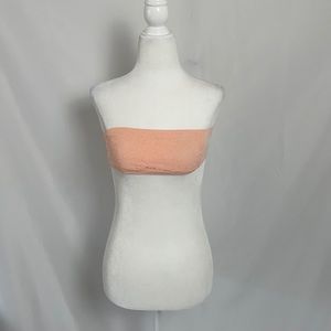 Forever 21 Pink Lace Front strapless Bra Size S